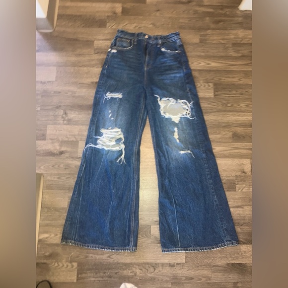 We the Free Free People: ultra wide leg high rise jeans size 28 - Picture 1 of 4